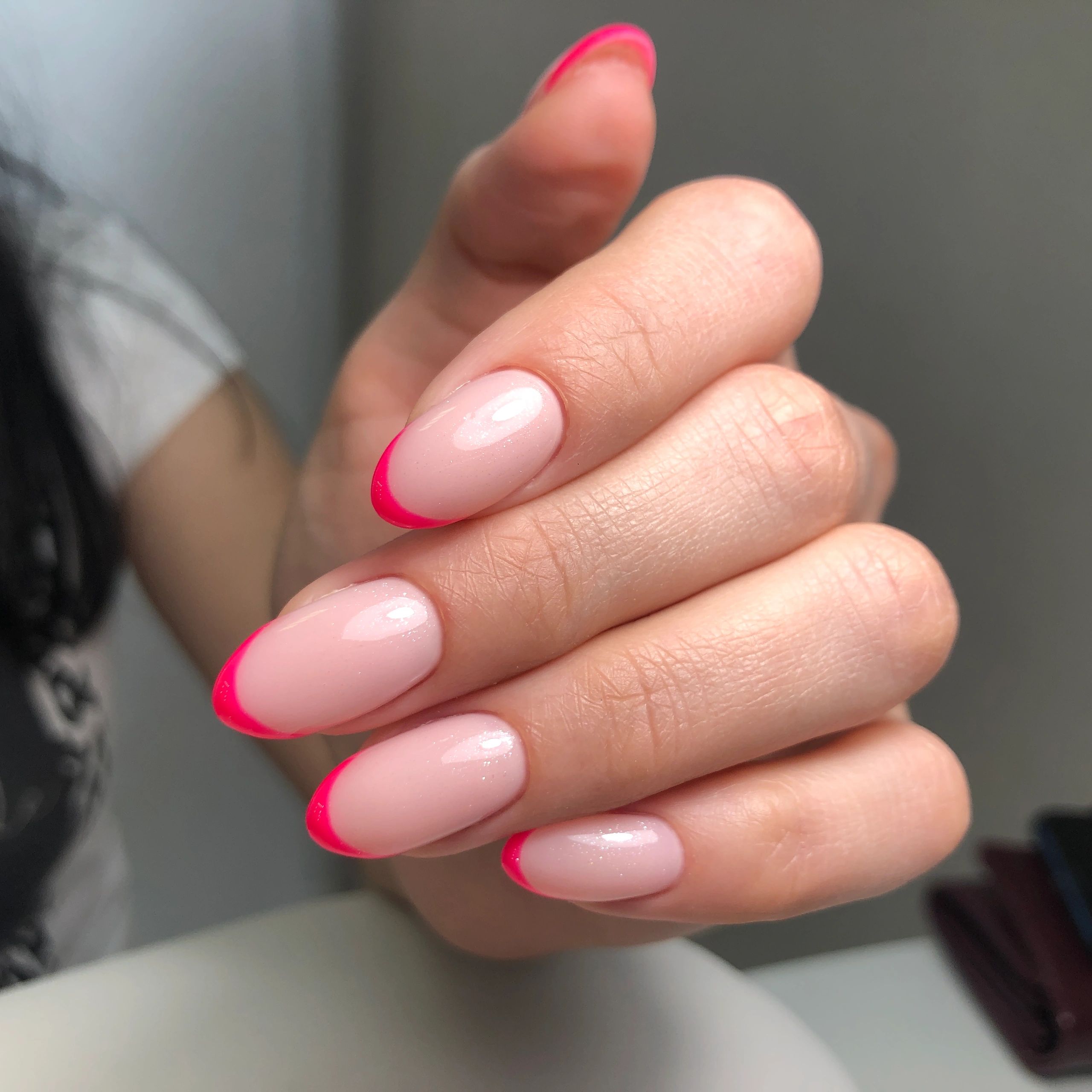 Close-up of elegant finished nails